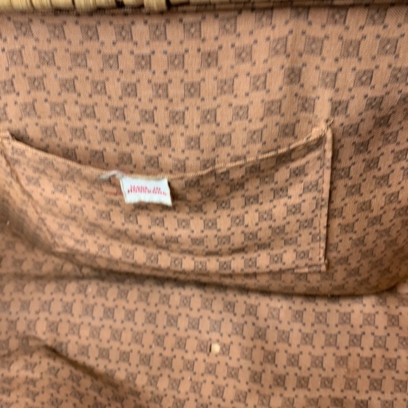 Vintage/Retro Natural Wicker Leather Trim Purse - Picture 10 of 11